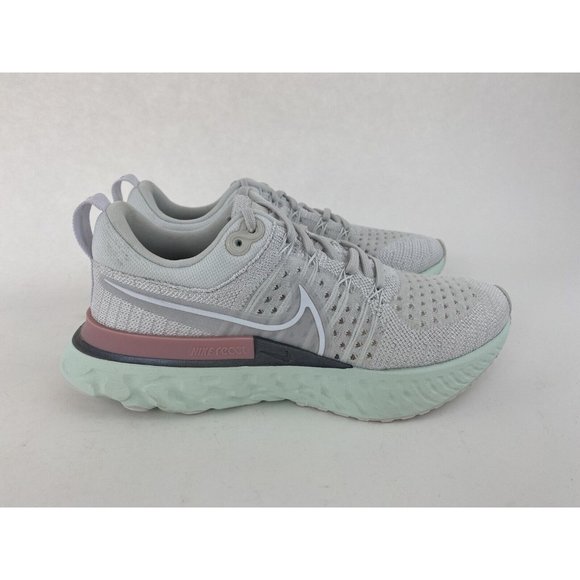 Nike React Infinity Run Flyknit 2 Green Gray Women's Sneakers Shoes NO SHOE BOX - Picture 7 of 12